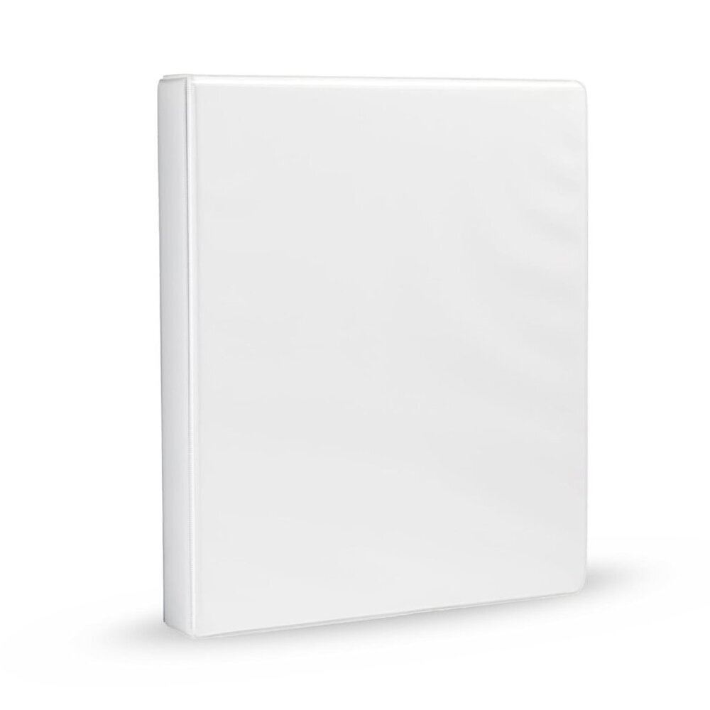 3-Ring Binder, 1-Inch - White 1 Pack